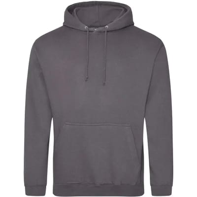 Just Hoods College Hoodie JH001 - Steel Grey (Solid) - L