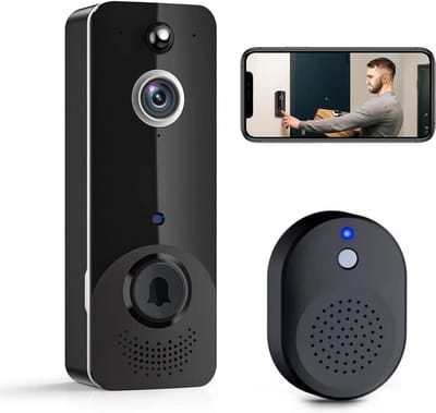 Deurbellen met Camera - Video Deurbel - Draadloos - Full HD - Monitor