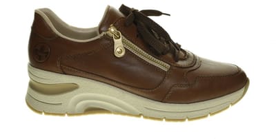 Comfortschoenen Dames Cognac Rieker maat 41