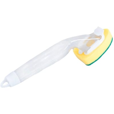 Brosse de nettoyage, récureur, distributeur de savon de cuisine, poignée, produits rechargeables, outil de lavage de la vaisselle, éponge remplaçable, organisateur de cuisine