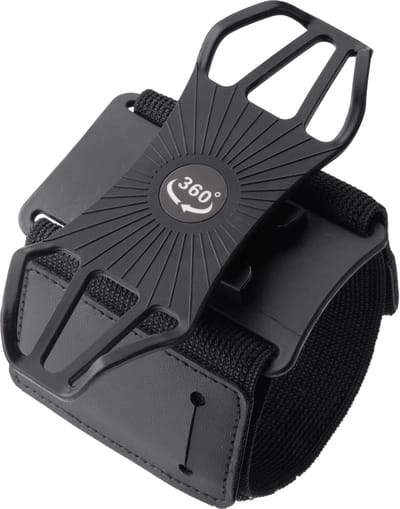 YONO Hardloop Telefoonhouder Polsband en Armband met 360 Graden Rotatie – Universeel Geschikt voor iPhone en Samsung – Sportband Accessoires Hardlopen - Bevestiging Pols of Arm – Zwart