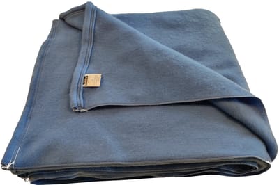 Brandvertragend deken Atlas 180x220 cm (myosotis-blauw)