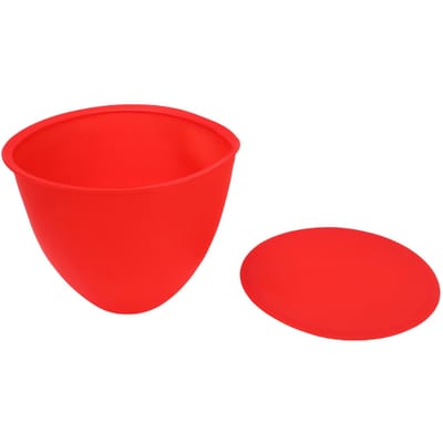 Doublure de bol de robot culinaire Épaisse Lavable au lave-vaisselle Silicone de qualité alimentaire Insert de bol pour robot culinaire à tête inclinable 5 pintes Rouge