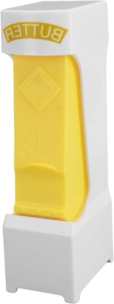 Boterdispenser met RVS Mes - Eenvoudige One Click Boter Snijder voor Brood, Kaas en Koekjes