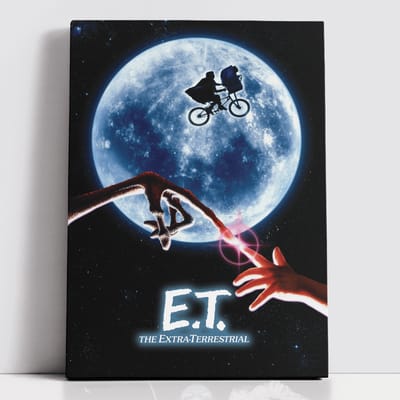 Decorsome x E.T. the Extra-Terrestrial Classic Poster Rectangular Canvas - 12x18 inch