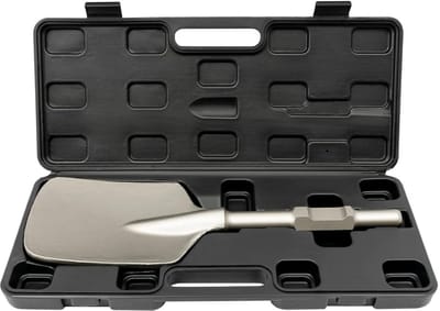 Betonschaar Beitel - Graafschop Sloophamer - Bouw en Tuin - Hoge Hardheid Staal - 44x13.5cm - Zilver Zwart