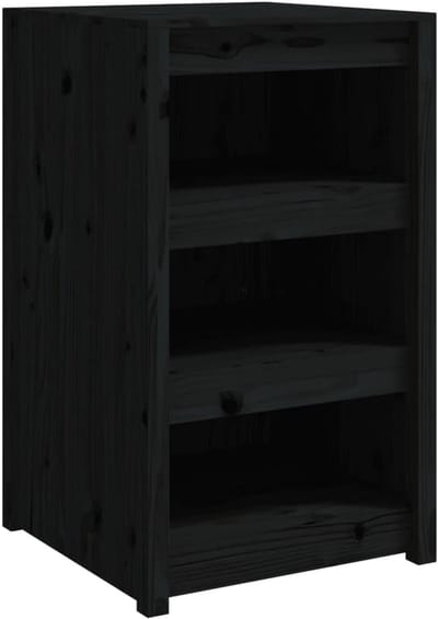 Tuinkast Opbergruimte - Buitenkeuken Kast - Keukengerei Opslag - Modulair Ontwerp - 55 x 55 x 92 cm - Zwart