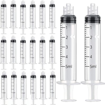 Spuit - Spuiten - Injectiespuit - Doseerspuit - Injectiespuit Zonder Naald - 5ml - 20 Stuks