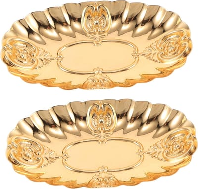 Sieradenhouder Set - Opbergbakjes - Sieraden Organiseren - Vintage Gegraveerd - 2 Stuks - Goud