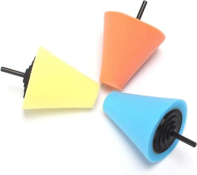 WiseGoods Premium Polijstkegel - Polijsten - Opzet Stuk Voor Boor - Polijstset - Multifunctioneel - 3 Delige Set