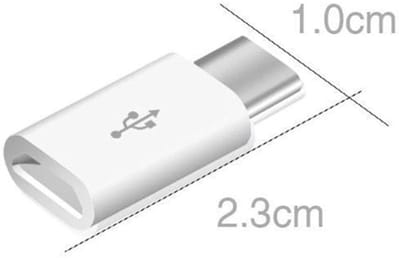 OTRONIC® USB-C male naar Micro-USB female adapter wit