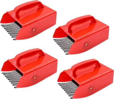 Bessenplukker met Metalen Kam - Set van 4 Ergonomische Harkers voor Bosbessen en Rood Fruit