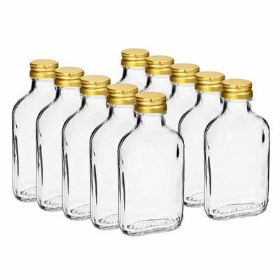 Browin - glazenflesjes - Heupflesjes - likeurflesjes - 100 ml - 10 stuks