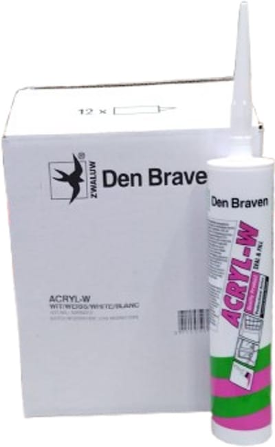Den Braven Zwaluw Acrylaatkit W Wit (doos 12 kokers)