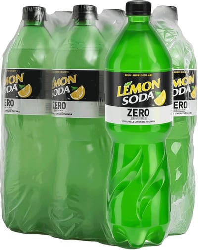 LemonSoda ZERO L'Originale 1L - Lemon Soda - frisdrank zonder suiker - 6 x 1ltr