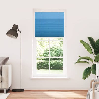 vidaXL - Plissé - rolgordijn - 95x200 - cm - stofbreedte - 94,4 - cm - polyester - blauw