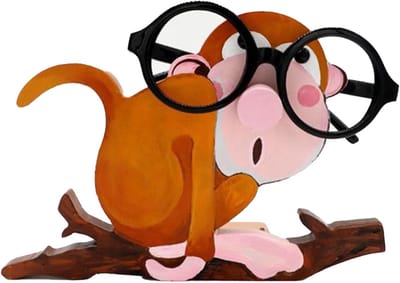 Leuke Brilhouder - Dierenstandaard - Bril Opbergen - Creatief Houten Vakmanschap - N.v.t. - Aap
