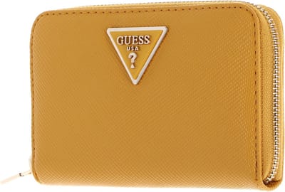 GUESS Portemonnee Laurel SLG Medium Zip Around Wallet Topaz Goudkleurig