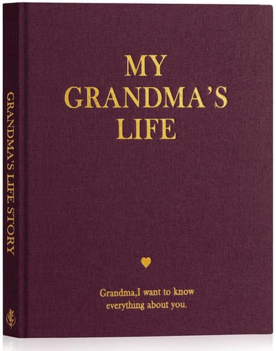 Dailygoods- Herinneringsboek met 260+ Vragen - Dagboek van het Leven - Persoonlijk Cadeau voor Moederdag - Hoogwaardig Linnen - 108 Pagina's voor Waardevolle Herinneringen - Levensboek