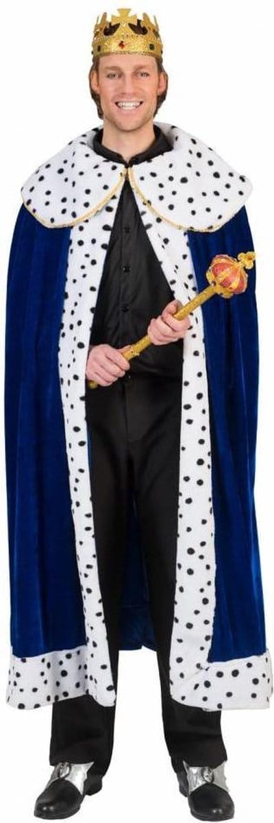 Koningsmantel man blauw