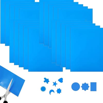 30 Stuks Zelfklevende PVC Reparatiepleisters voor Zwembad en Opblaasbare Artikelen Blauw