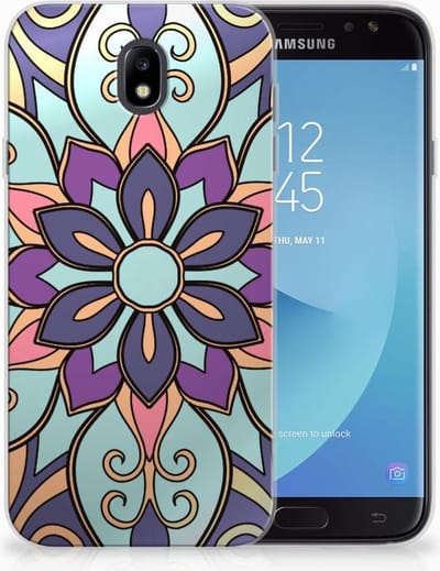 Samsung Galaxy J7 2017 | J7 Pro TPU Case Purple Flower