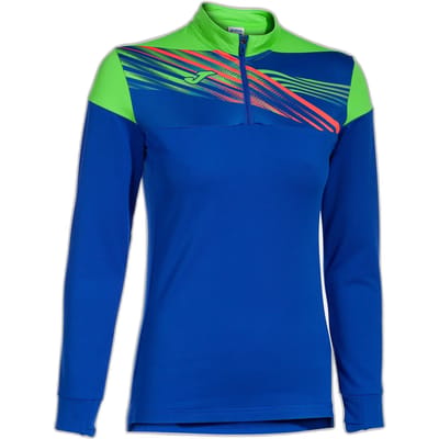 Joma Elite X Sweatshirt Met Halve Rits Blauw L Vrouw