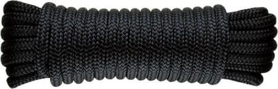 Luxe landvast U-rope 12mmx12m - Zwart