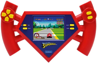 Superman Cyber Arcade Motion®-console met gebarenbediening, kleuren-LCD-scherm van 2,8 inch en 50 spellen, waaronder 10 uit het Superman-universum