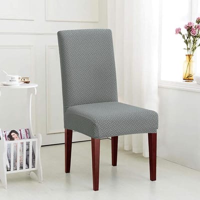 1 /2 /4 /6 stuks Elastische Stoelhoezen Spandex Eetkamerstoel Slipcover Eetkamer Effen Kleur Stoelhoes Hoes Voor Bruiloft Hotel Banket 1-Pcs