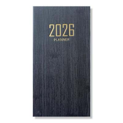 2026 Pocket Agenda - Weekagenda 7D/2P - Softcover Zwart - 9,5x17,3cm