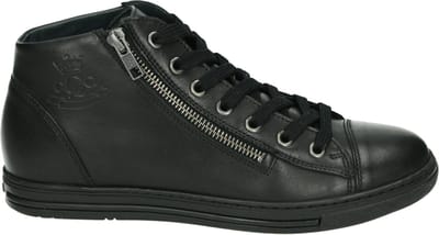 AQA Shoes - A8600 - Hoge sneakersVeterlaarzenDames veterschoenenDames sneakersHalf-hoge schoenen - Kleur: Zwart - Maat: 36