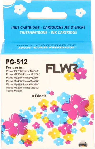 FLWR - Cartridges / Canon PG-512 / zwart / Geschikt voor Canon