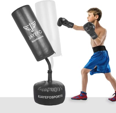 Vrijstaande Bokszak Set voor Kinderen - Verstelbare en Duurzame Bokshandschoenen voor Vechtsporten zoals Muay Thai, MMA, Boksen en Kickboksen