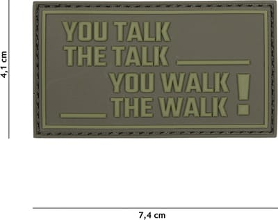 101 Inc Embleem 3D Pvc You Talk, The Talk Groen  19026
