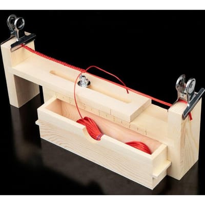 Doe-het-zelf Armband Rood Touw Massief Hout Vlechtframe Handgemaakt Vaste Gereedschappen Gevlochten Touw Artefacten Vaste Plaat