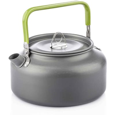 0,8L/1,2L/1,6L Outdoor Camping Waterkoker Aluminium Theeketel Koffiepot met Draagtas 1.2L gray