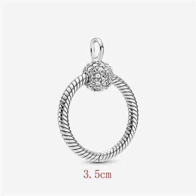 Fler® | 925 Sterling Zilver Halsketting met Hanger | Bedel halsketting 925 Sterling Zilver | met hartje aan de keerzijde | Valentijnsdag kado | Kerst cadeau | geschikt voor alle populaire bedelcollecties | Snake Chain halsketting met medium Pendant