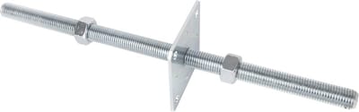 Verstelbare Paalvoet met M24 Draadstang voor Betonnen Bevestiging – 110 x 500 mm