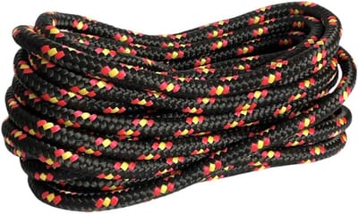 Polypropyleen touw - Gevlochten koord - Watersport en bouw - Waterdicht en UV-bestendig - 16 mm x 20 m - Zwart