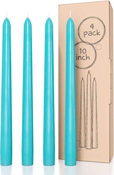 Set van 4 Tapsche Kaarsen 25cm - Druipvrije en Ongeparfumeerde Dinerkaarsen