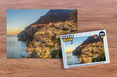 Puzzel Een uitzicht op Positano aan de Amalfikust - Legpuzzel - Puzzel 1000 stukjes volwassenen