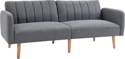 Slaapbank - Uitklapbaar - Slaapstoel - Logeerbed - Zetelbed - Slaapfauteuil - Vouwbed - 1 persoons - Zeer comfortabel - Grijs