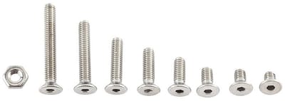 300 Stuks M2.5 A2 RVS Hex Bouten en Moeren Assortiment met Volledige Draad voor Diverse Toepassingen