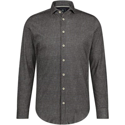 Blue Industry Overhemd Print Bruin - Maat 43 - Heren - Overhemden Casual
