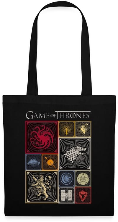 Game Of Thrones Koninkrijken Wapen Tegels Tas Van Stof Schoudertas