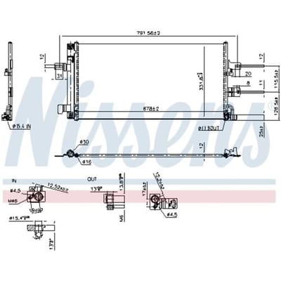 Condensator, airconditioning NISSENS 941434