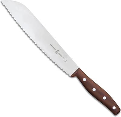 Robert Herder Grandmoulin – Broodmes met Golven – RVS – Lemmet 24 cm – Heft Pruimenhout