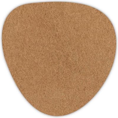 Kei onderzetters - Vilt - Lichtbruin - 6 stuks - ø 9,5 cm - Tafeldecoratie - Glas onderzetter - Cadeau - Woondecoratie - Woonkamer - Tafelbescherming - Onderzetters Voor Glazen - Keukenbenodigdheden - Woonaccessoires - Tafelaccessoires