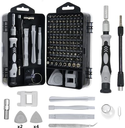 Set van 115 schroevendraaiers - Sterk magnetische precieze kruiskopbits - Multifunctioneel reparatiegereedschap